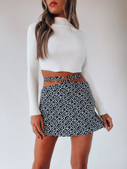 Channing Wrap Mini Skirt