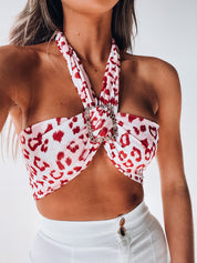 Monika Pink Animal Print Top