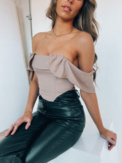Ellie Off The Shoulder Corset Top
