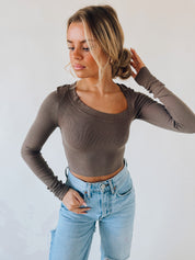 Charlie Asymmetrical Fitted Long Sleeve