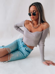 SALE :Ashland OTS Knit Top