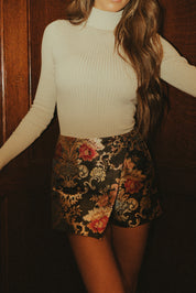 Maeve Floral Wrap Skort