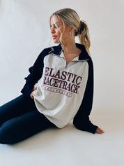 Elastic Racetrack Half Zip