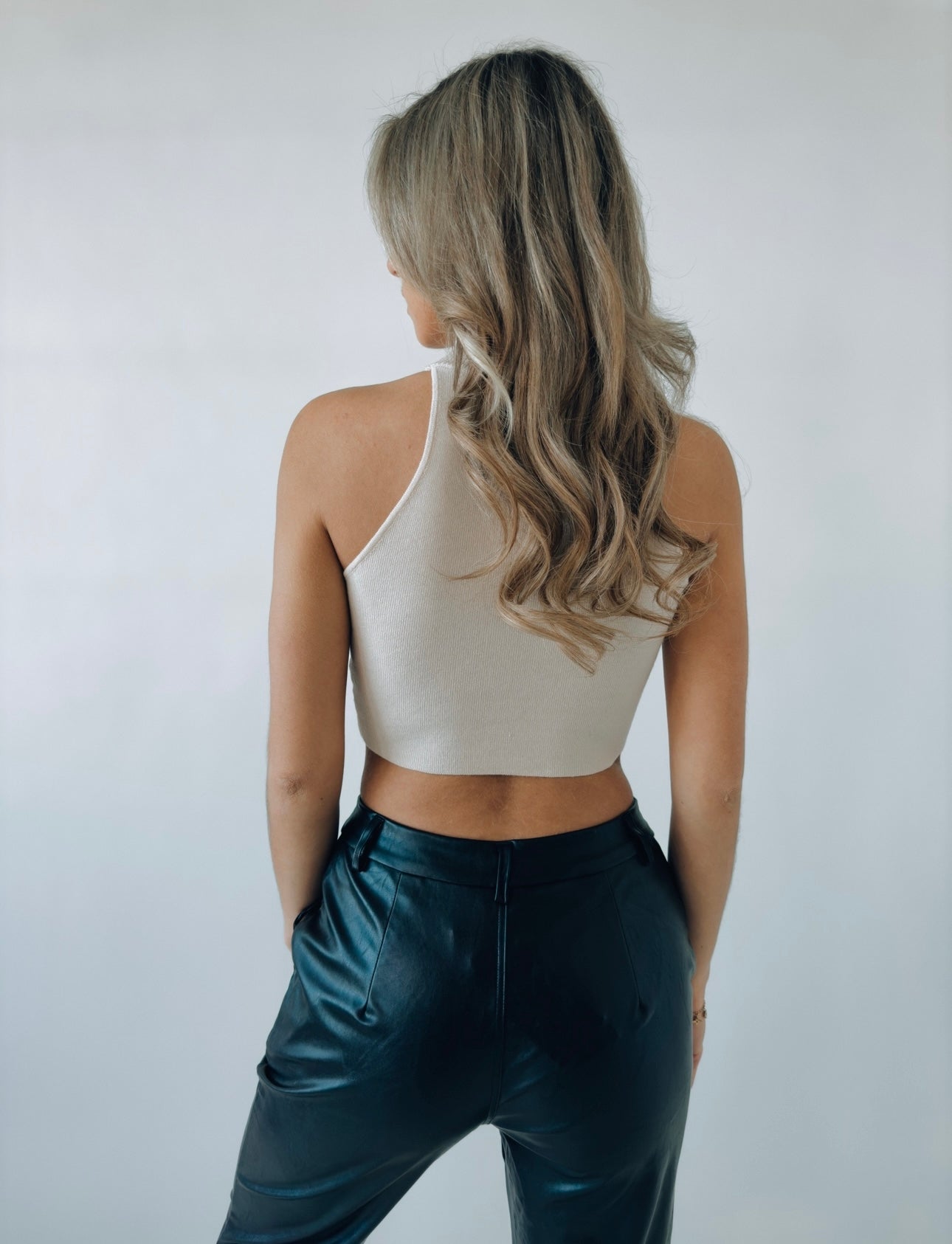 SALE : Beckah High Neck Sleeveless Top