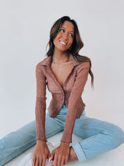 Miranda Textured Mesh Long Sleeve