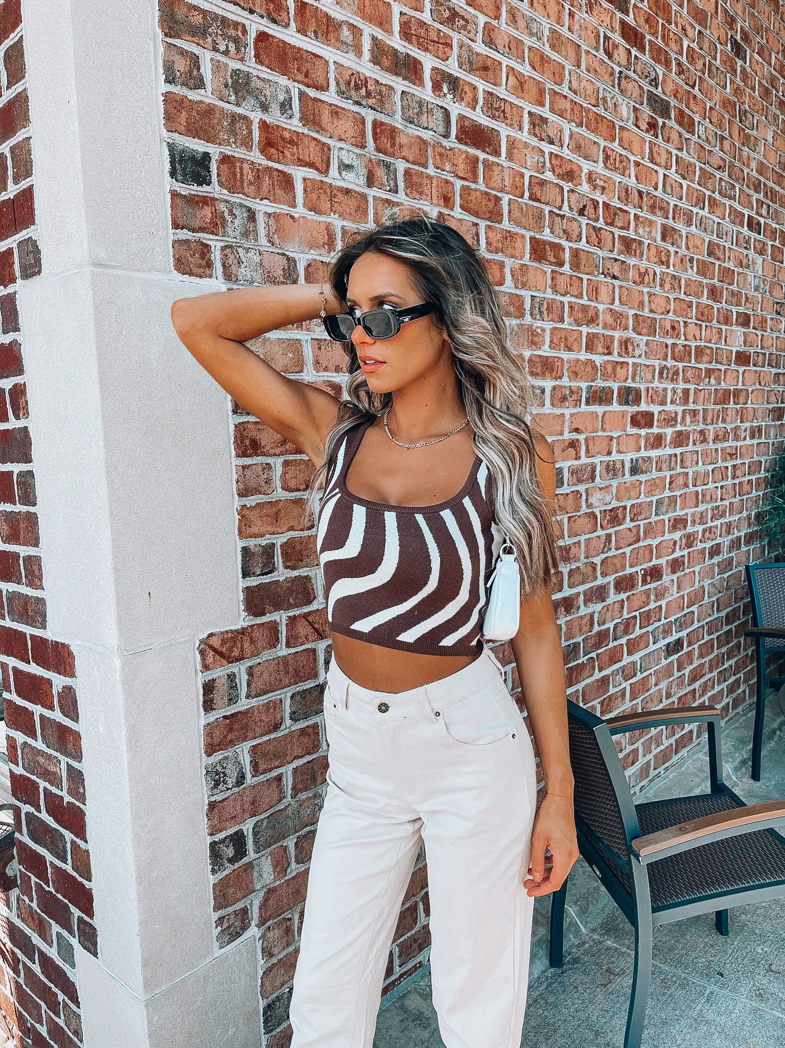 RESTOCKED: Chocolate Waves Knit Top
