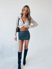 Erika Cropped Sheer Top