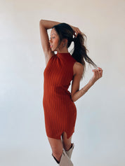 Khloe Mock Neck Mini Dress