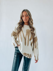 Lizzie Cream/Taupe Sweater
