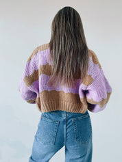 Marisol Color Block Cropped Cardi