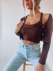 Jana Cropped Sweater set