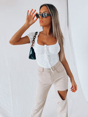 Melina Puff Sleeve Bodysuit