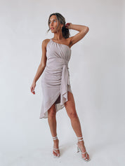 Aryanna Ruched Midi Dress