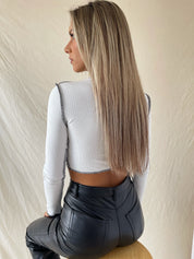 SALE : Jemma Tie Top In White