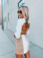 SALE :Lindsey Mockneck Crop