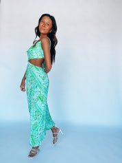 Jovi Printed Midi Dress