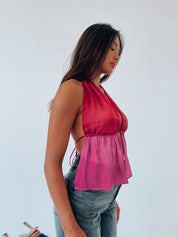 Leyla Color Block Halter Top