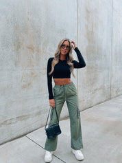 Dusty Green Joggers