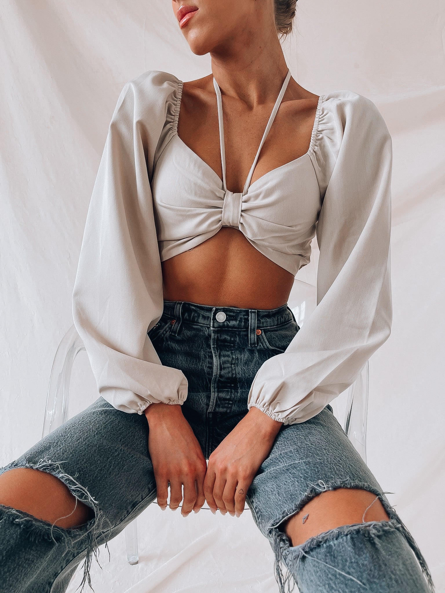 Laina Halter Detail Top