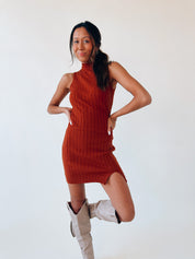 Khloe Mock Neck Mini Dress