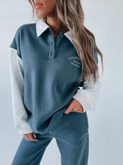 Cali Collared Sweatshirt