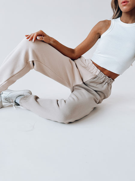 Women's Beige Joggers