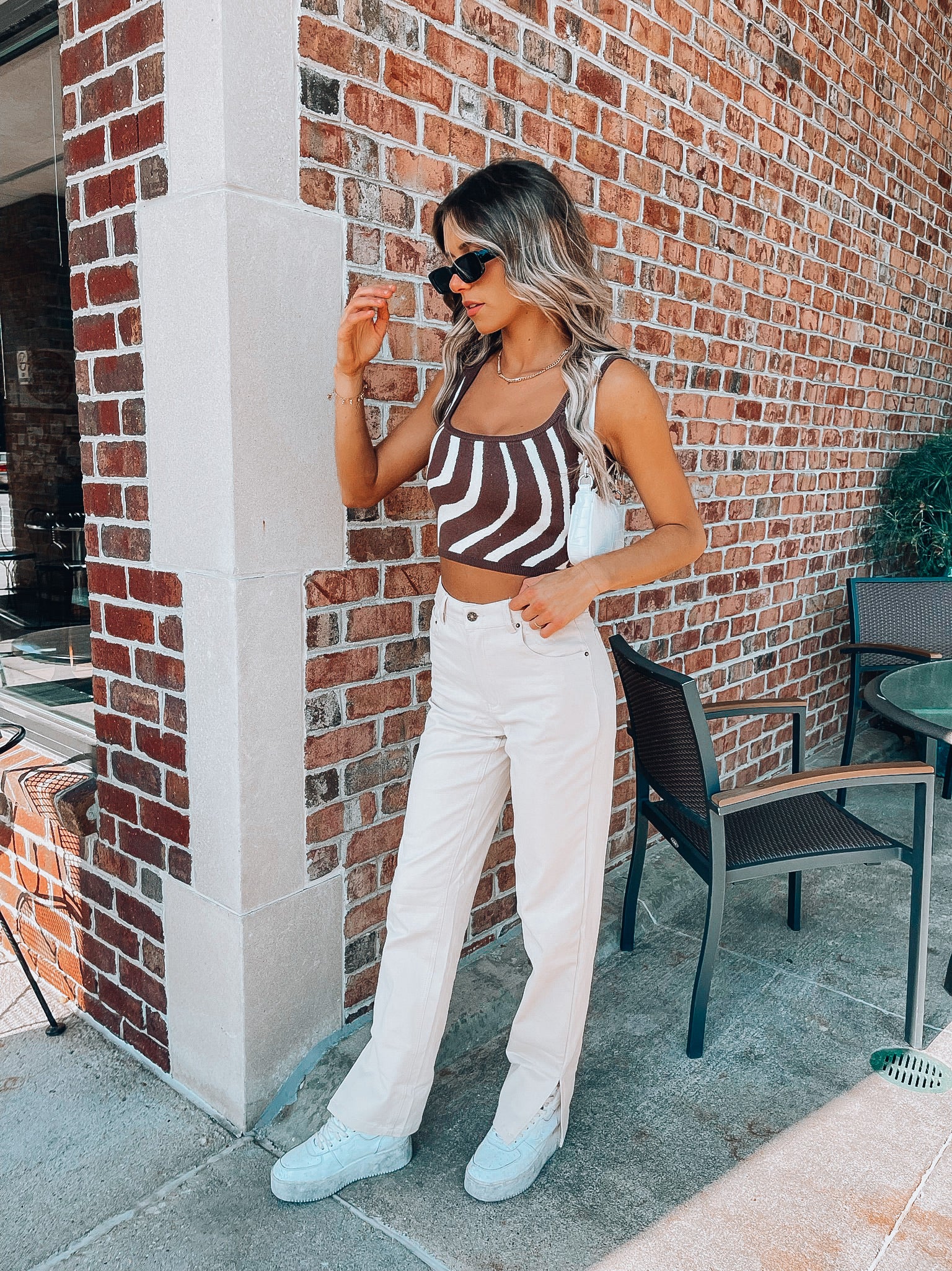 RESTOCKED: Chocolate Waves Knit Top
