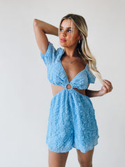 Ellie Sky Blue Romper