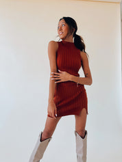 Khloe Mock Neck Mini Dress