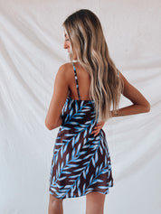 SALE: Capella Leaf Print Silk Dress