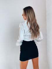 SALE :Lyra Silk Long Sleeve Crop