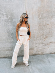 Cassie Cream Sweatpants