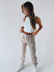RESTOCKED : Kiki Ribbed Ivory Crop Tank