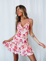 Kailani Cowl Neck Floral Dress