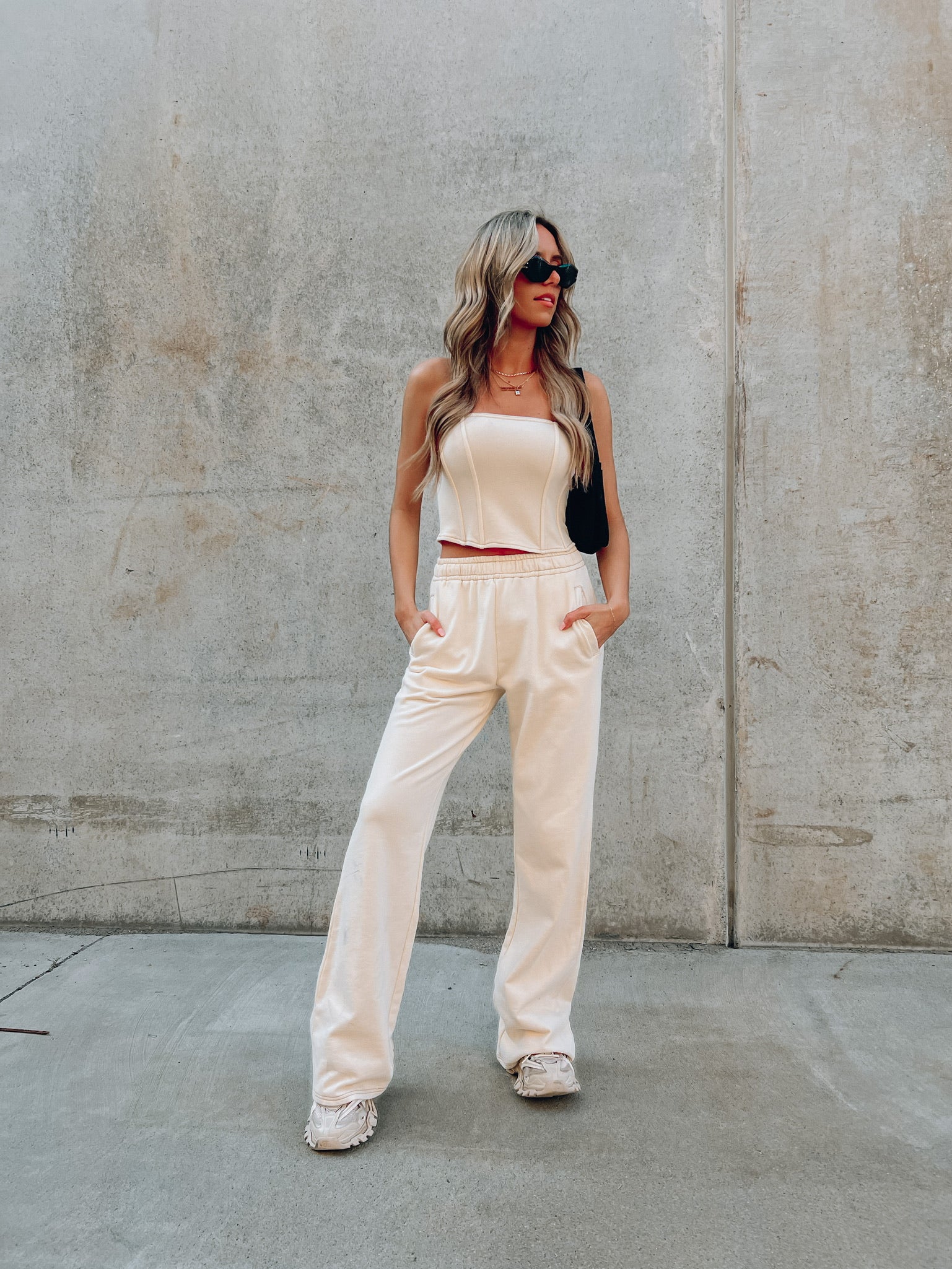 Cassie Cream Sweatpants