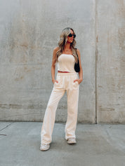 Cassie Cream Sweatpants
