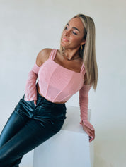 Kayla Mesh Bustier Top