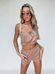 Taupe Poolside Terry Cloth Set