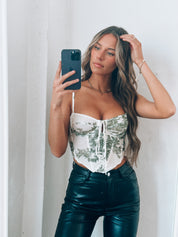 Lyra Cream Corset Top