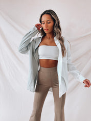 Sage Kalven Colorblock Button Down