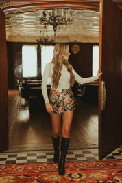 Maeve Floral Wrap Skort