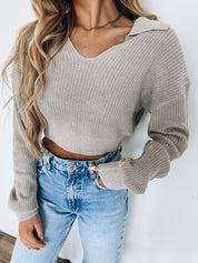 Kinsley Knitted Crop Sweater