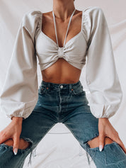 Laina Halter Detail Top