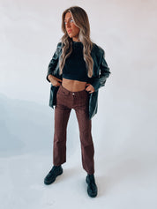 RESTOCKED: Chocolate Boyfriend Denim