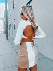 SALE :Lindsey Mockneck Crop