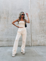 Cassie Cream Sweatpants