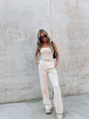 Cassie Cream Sweatpants