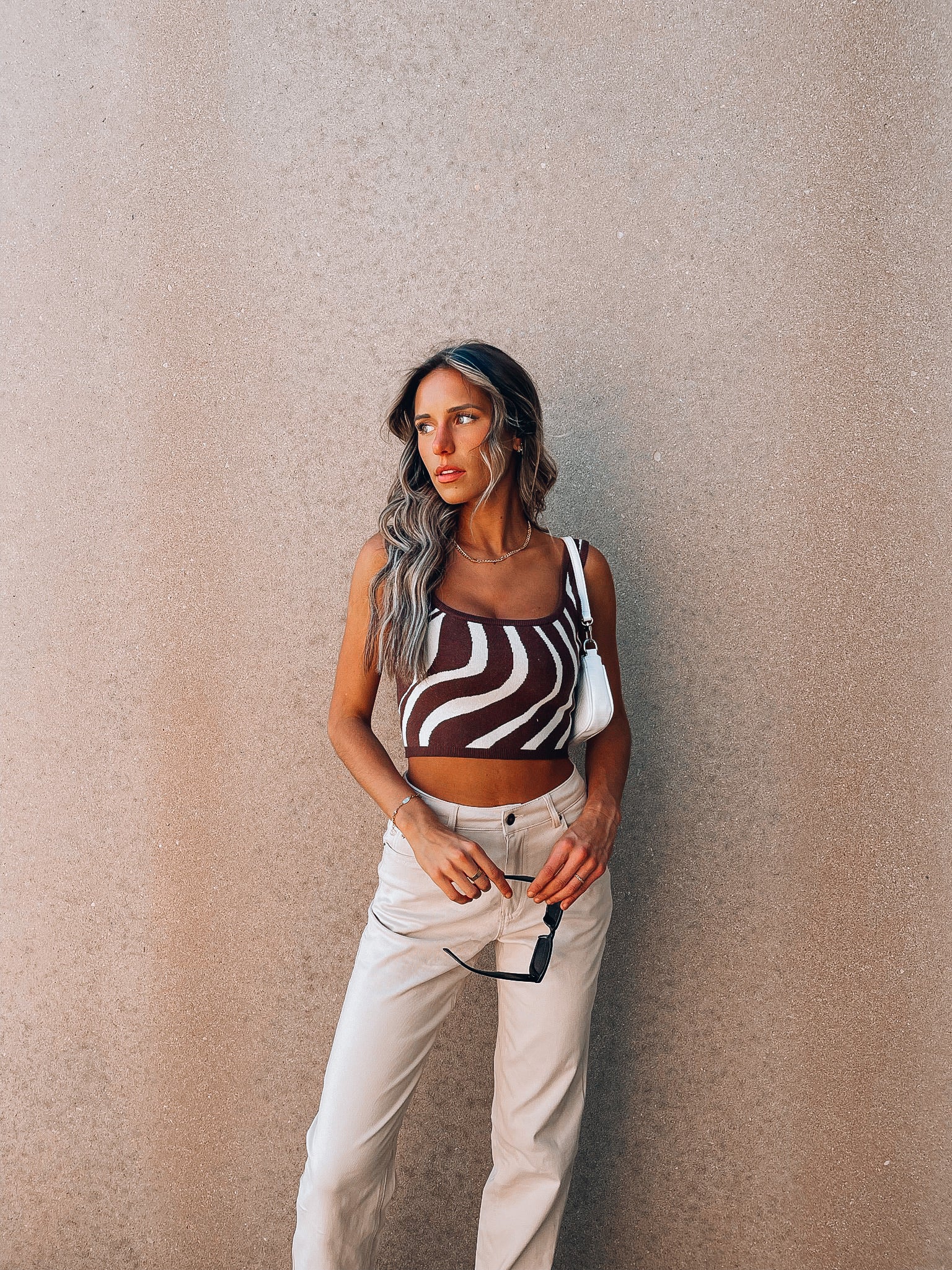 RESTOCKED: Chocolate Waves Knit Top