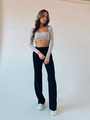 Ivy Fitted Cropped Long Sleeve