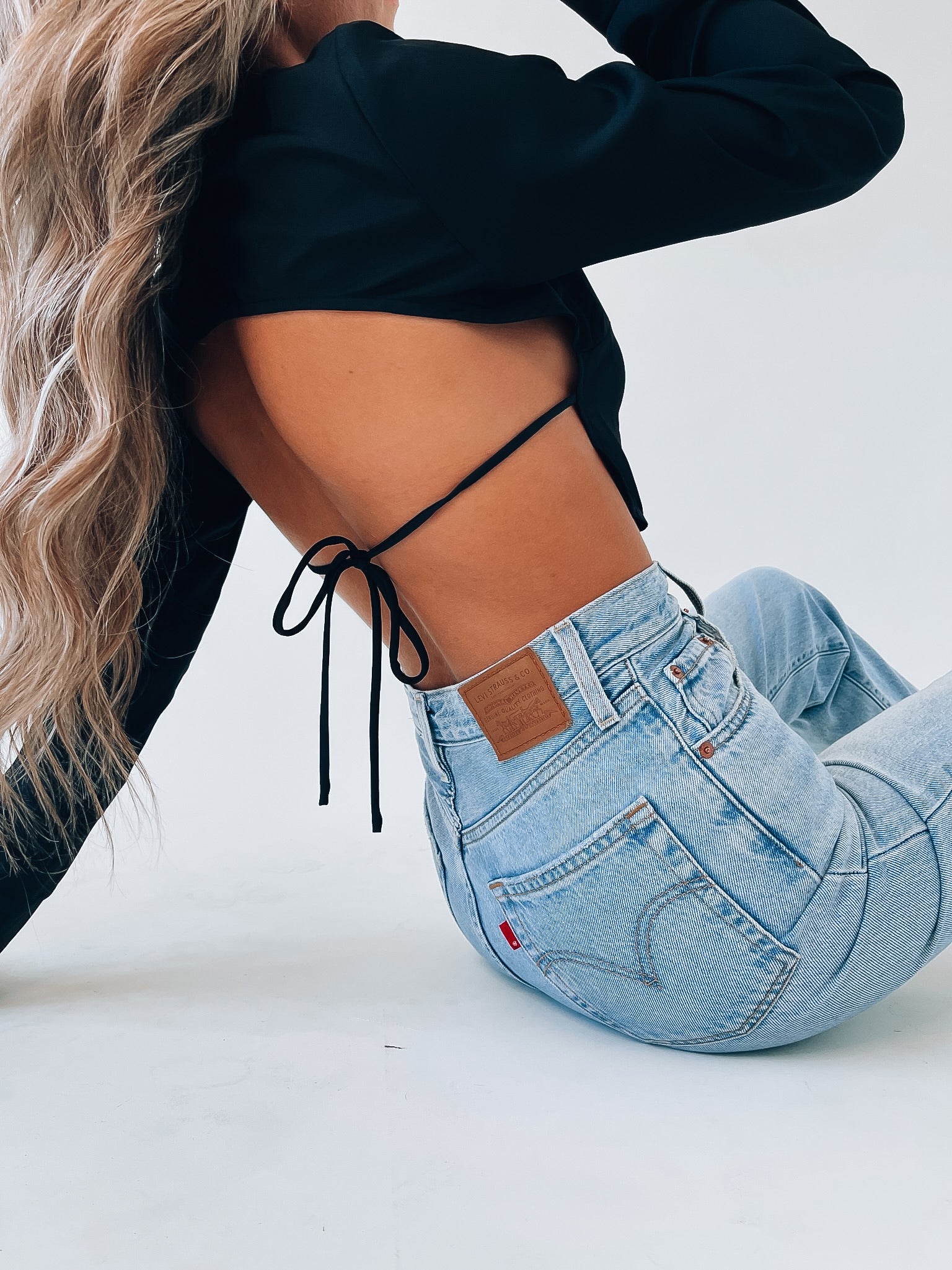 Hunter Open Back Crop Top